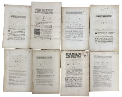 Lot 1077 - ONE PACKET: ANTIQUARIAN PARLIAMENTARY ACTS...