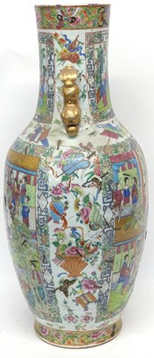 Lot 31 - Large 19th century Cantonese vase with famille...