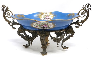 Lot 50 - Large 19th century Sevres type centrepiece,...