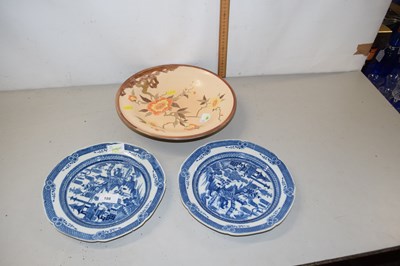 Lot 188 - Two late 18th Century pearl ware plates with...