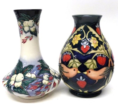 Lot 54 - Moorcroft vase in the Strawberry Thief pattern,...