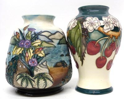 Lot 55 - Two Moorcroft vases, one with tube lined...