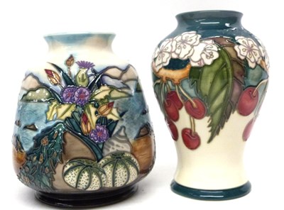 Lot 55 - Two Moorcroft vases, one with tube lined...