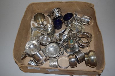 Lot 2 - Box of various cruet and other items