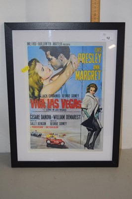 Lot 12 - Reproduction Viva Las Vegas film poster