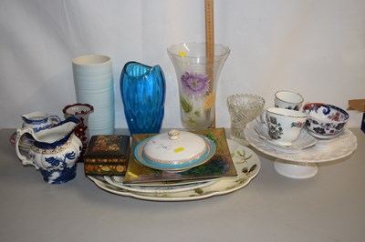 Lot 19 - Mixed Lot: Meat plates, vases and other items