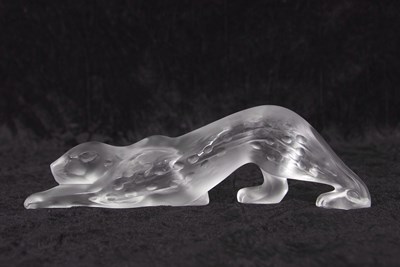 Lot 8 - A Lalique Frosted Glass Model of a Zeila...