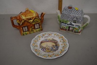 Lot 62 - Two Cottage Ware teapots and a further Brambly...