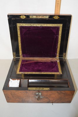 Lot 70 - Victorian walnut and mother of pearl inlaid...