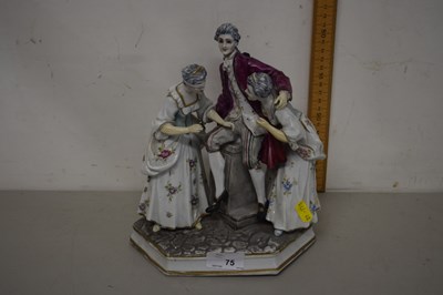 Lot 75 - 20th Century continental porcelain figure group