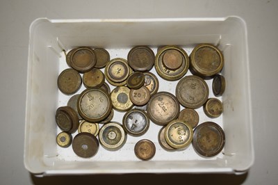 Lot 80 - Box of various brass weights