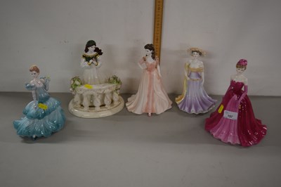 Lot 157 - Group of Coalport porcelain figurines