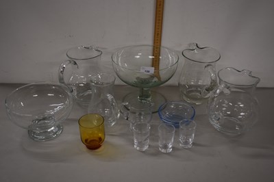 Lot 158 - Mixed Lot: Various glass jugs, bowls etc