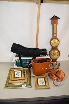 Lot 160 - Mixed Lot: Modern barometer and clock...