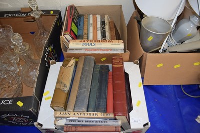 Lot 502 - Two boxes of books, mixed subjects