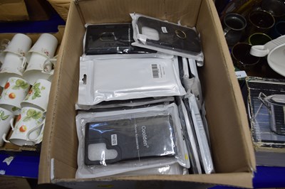 Lot 513 - Box of assorted mobile phone accessories