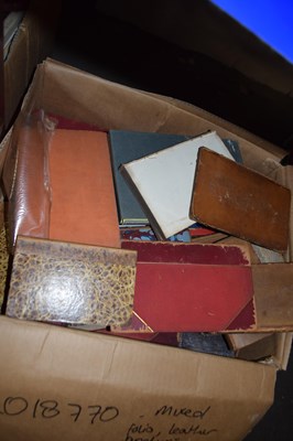 Lot 539 - Mixed books, Folio leather bindings, German...