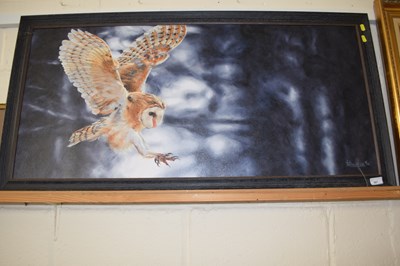 Lot 567 - Barn Owl in Flight, Anthony Ruben 18 of 250...