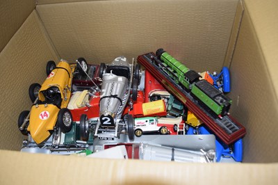 Lot 612 - Box of assorted toy and model cars