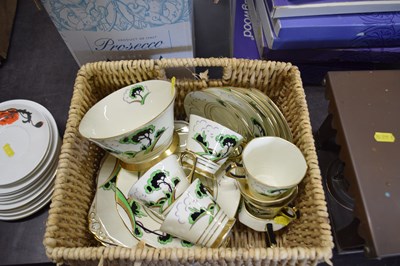 Lot 622 - Quantity of Lawleys Art Deco tea wares...