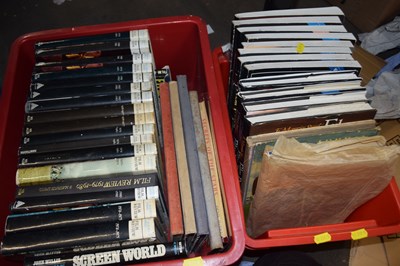 Lot 629 - Two boxes of books, film interest and others