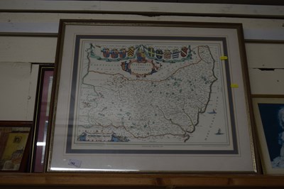 Lot 192 - Reproduction coloured map of Suffolk