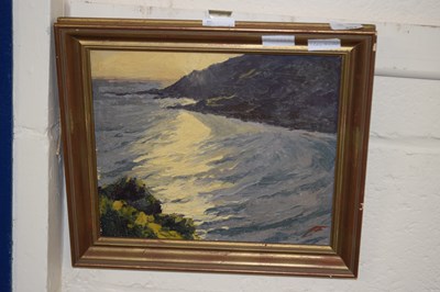 Lot 202 - Early 20th Century School coastal scene, oil...