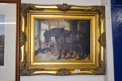 Lot 214 - Anthony Spooner, study of a heavy horse in...