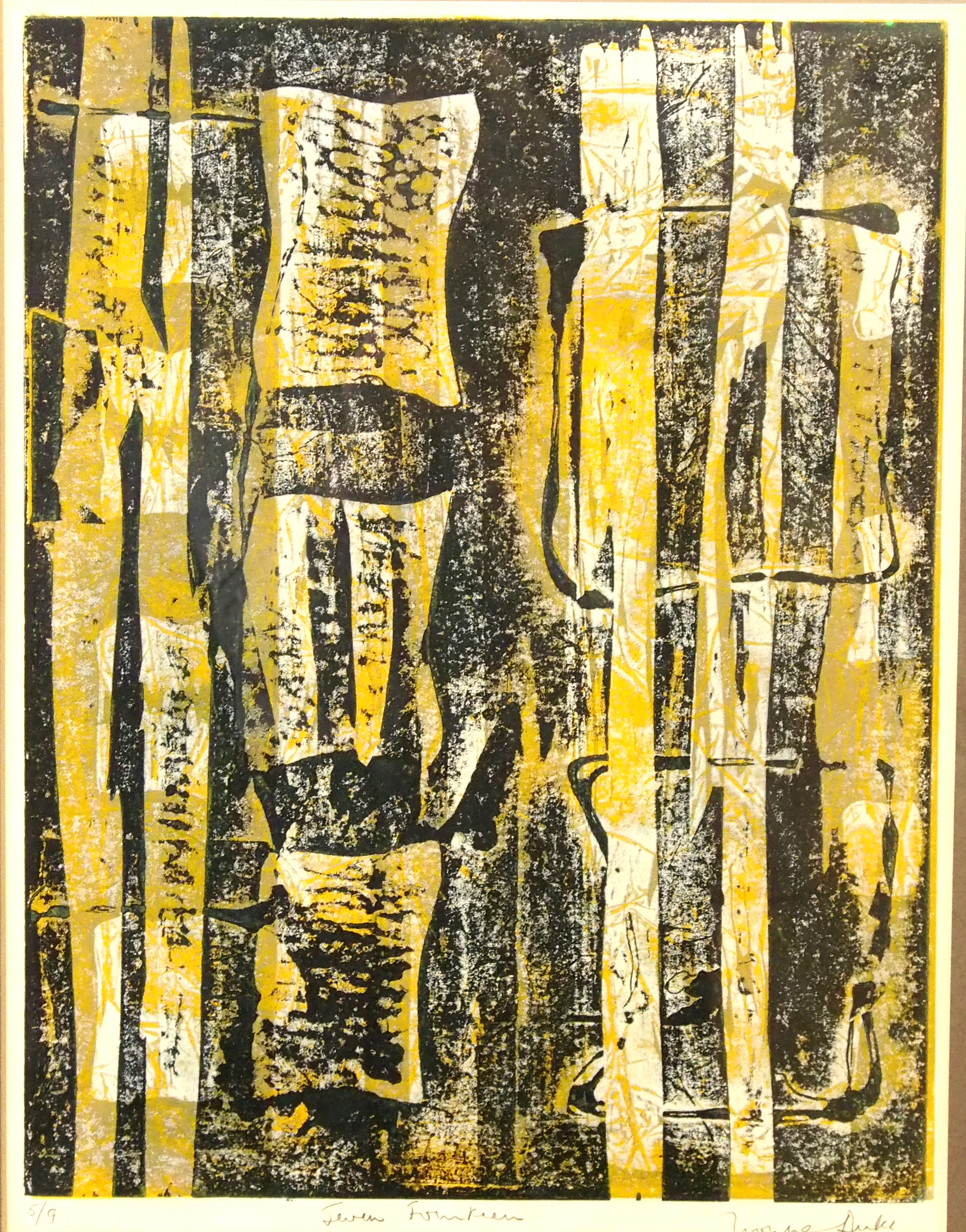 Lot 92 Yvonne Duke (British, 20th century), 'Seven