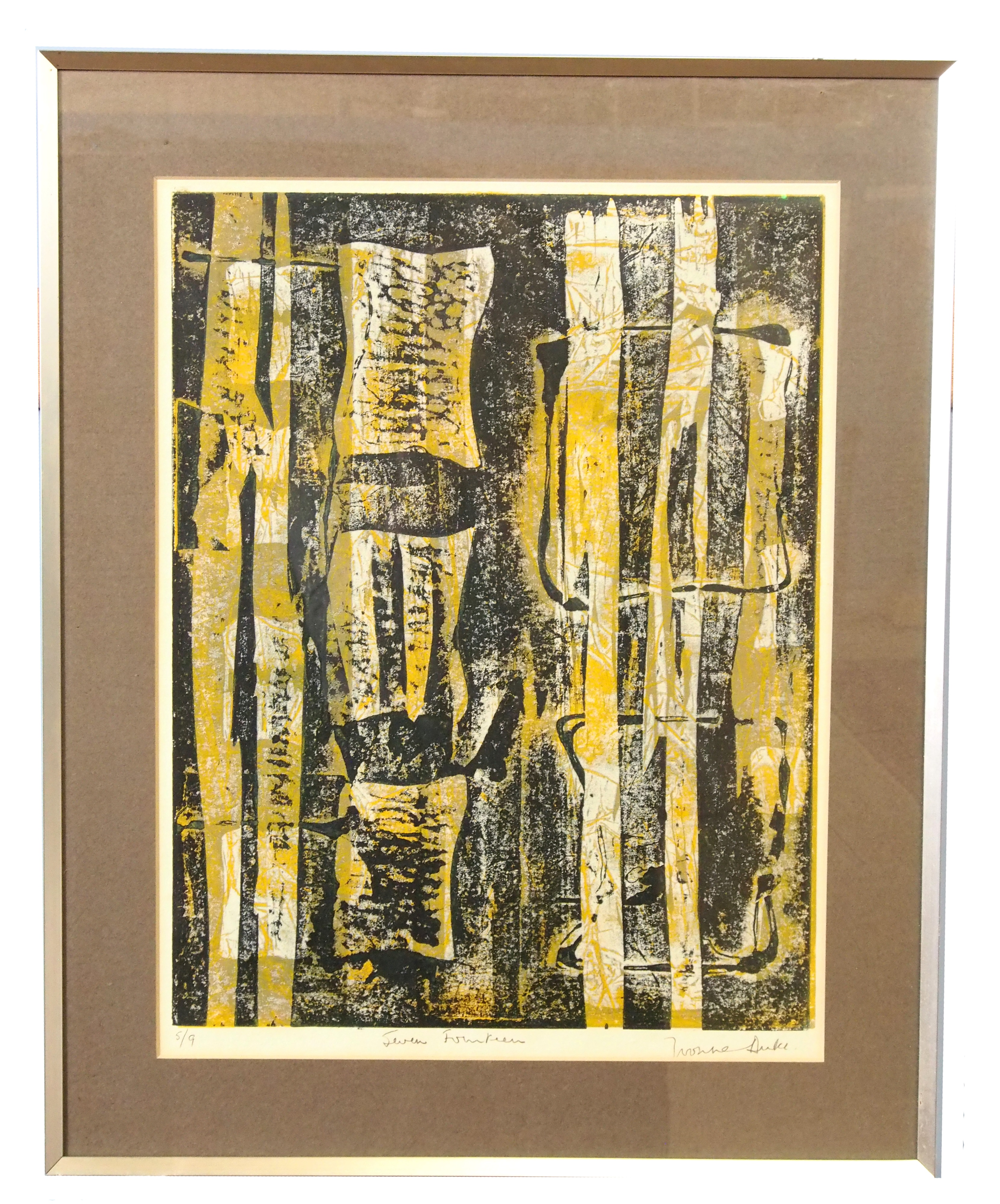 Lot 92 Yvonne Duke (British, 20th century), 'Seven
