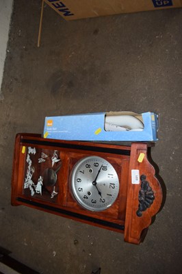 Lot 691 - A Polaris 13 day wall clock and grab rail