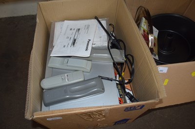 Lot 692 - A Panasonic DVD player and a quantity of...