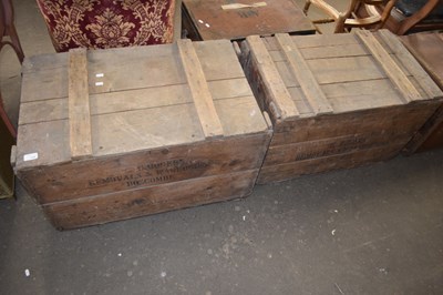 Lot 726 - Two wooden storage chests