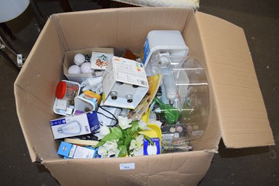 Lot 763 - Box of assorted household clearance