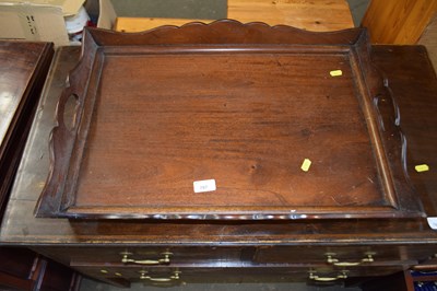 Lot 767 - A mahogany two handled tea tray