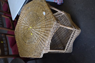 Lot 779 - An octagonal wicker conservatory table