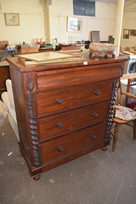 Lot 809 - 19th Century Scottish(?) mahogany chest of...