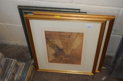 Lot 826 - Street scenes by T B Fowler, 1927, watercolour...