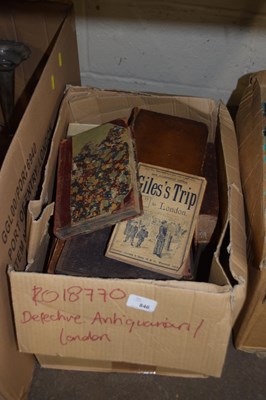 Lot 846 - Books, defective, antiquarian, London and others