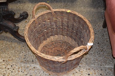 Lot 233 - A wicker log basket