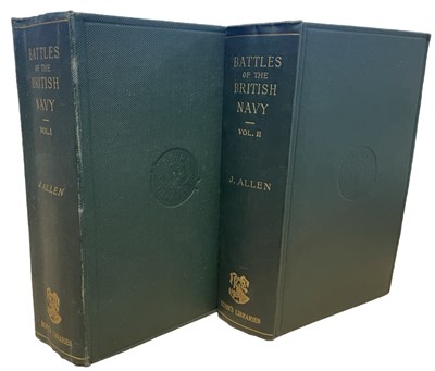 Lot 638 - JOSEPH ALLEN: BATTLES OF THE BRITISH NAVY,...