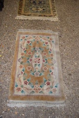 Lot 267 - Small Chinese patterned carpet