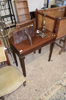 Lot 280 - Georgian mahogany folding tea table