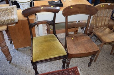 Lot 292 - Two Victorian bar back dining chairs