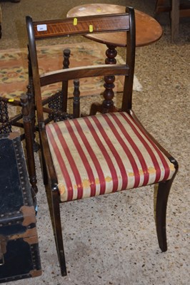 Lot 300 - A sabre leg dining chair