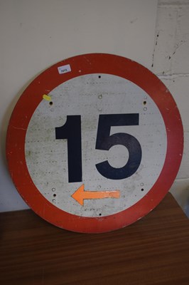 Lot 1015 - A road sign