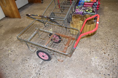 Lot 1037 - Metal gardening trolley