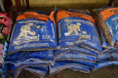 Lot 1049 - Ten bags of 10mm washed and graded gravel