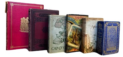 Lot 602 - Decorative period bindings. Six volumes...