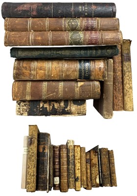 Lot 920 - One Box of Antiquarian, Leather bindings 19th...